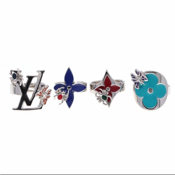 Louis Vuitton Ring 4 piece adjustable ring set - Picture 2 of 12